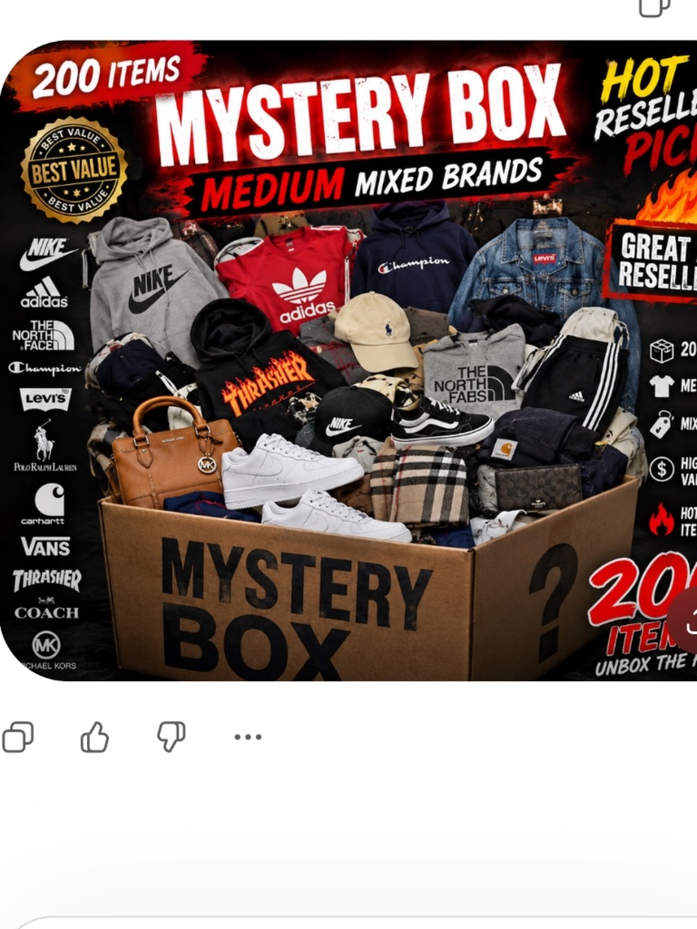 HUGE 200 ITEM RESELLER MYSTERY BOX ✨ Size Medium Mixed Brands Clothing Lot Perfe